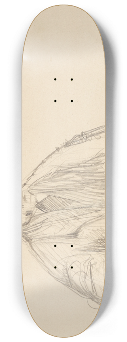 Harald Giersing - Kabalisten Kunstnerens far med lang pibe 8.25 inch art skate deck