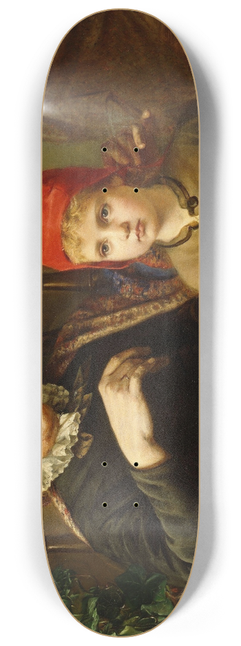 Harriet Backer - Little Red Riding Hood 8.25 inch art skate deck