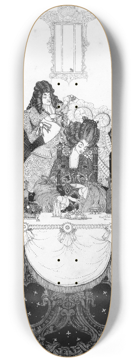 Harry Clarke - See Fierce Belinda on the Baron Flies 8.25 inch art skate deck