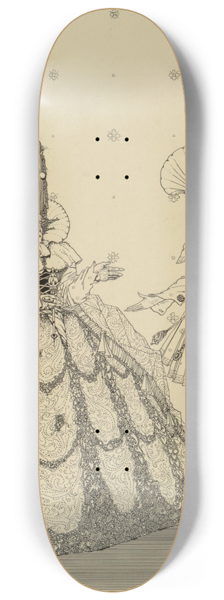 Harry Clarke - The Sleeping Beauty, The Fairy Tales of Charles Perrault 8.25 inch art skate deck