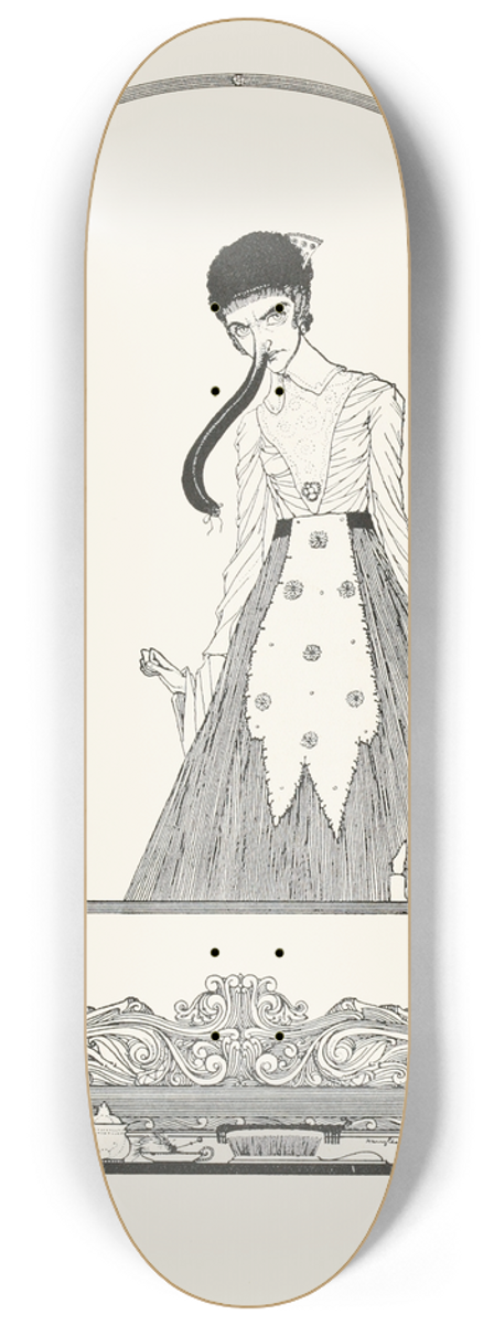 Harry Clarke - Truth to tell, this new ornament did not set off her beauty 8.25 inch art skate deck