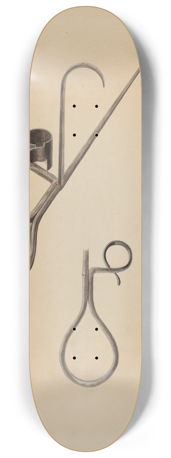 Harry G. Aberdeen - Candle Holder 8.25 inch art skate deck