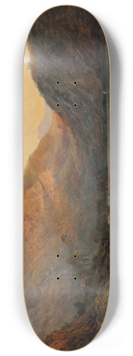 Alfred de Branski - The Evening Glow, Vale Of Eagle, Loch Lomond 8.25 inch art skate deck