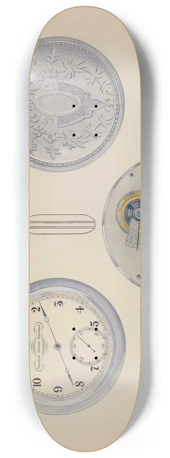 Harry G. Aberdeen - Watch, Dial and Frame 8.25 inch art skate deck