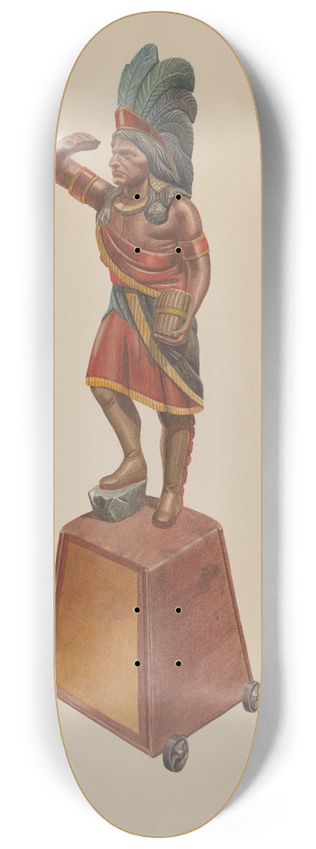 Harry King - Cigar Store Indian 8.25 inch art skate deck