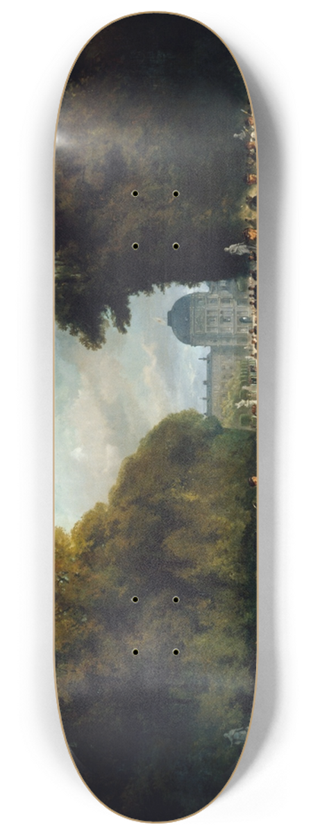 Alfred Decaen - LArtillerie campe dans le jardin des Tuileries (fin septembre 1870) 8.25 inch art skate deck