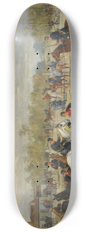 Alfred Decaen - Le Dpart pour la chasse 8.25 inch art skate deck