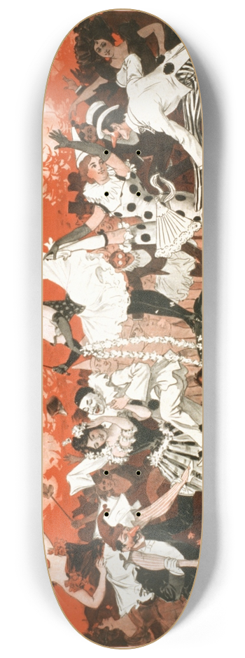 H.C. Miner Litho. Co. - Bon Ton Burlesquers 8.25 inch art skate deck