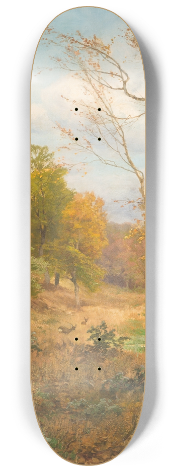 Heinrich Bhmer - Autumn forest 8.25 inch art skate deck