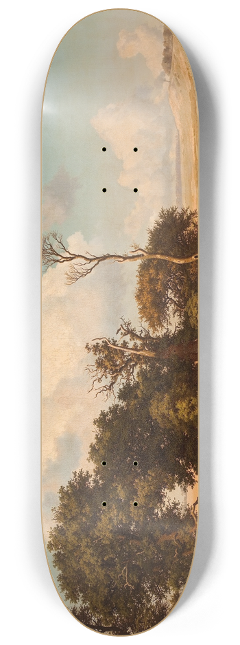 Heinrich Buntzen - Oak Trees By A Pool 8.25 inch art skate deck