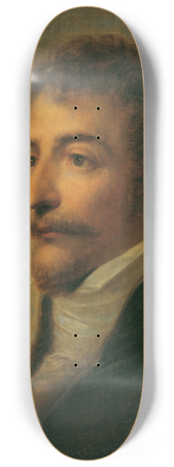 Heinrich Friedrich Fger - Brustbild eines brtigen Mannes 8.25 inch art skate deck