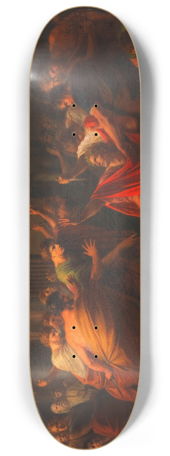 Heinrich Friedrich Fger - Die Ermordung Julius Caesars 8.25 inch art skate deck