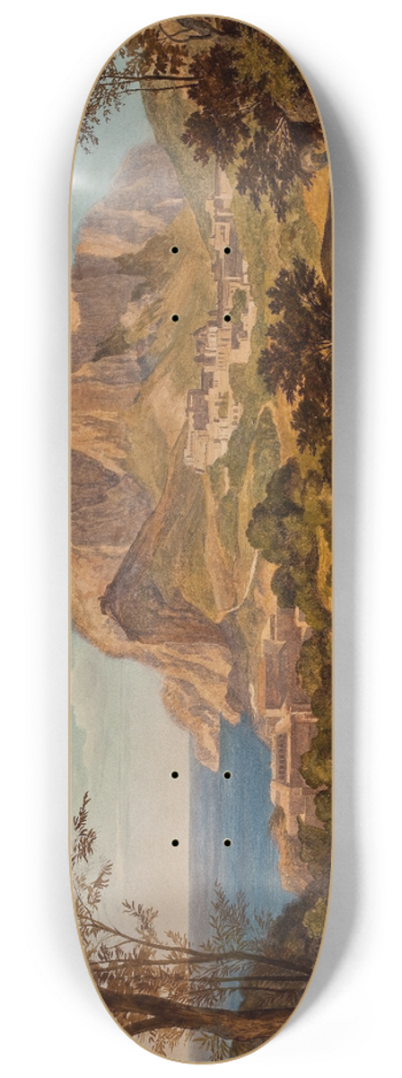Heinrich Reinhold - Scene From The Isle Of Capri 8.25 inch art skate deck