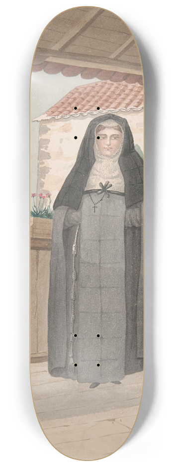 Alfred Diston - Nun of the Order of Santa Clara 8.25 inch art skate deck
