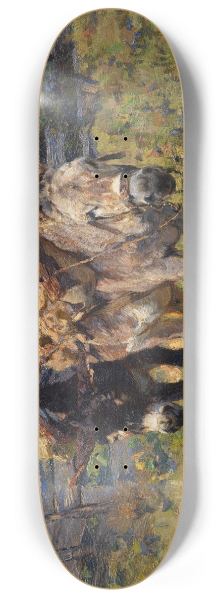 Heinrich Von Zgel - Zwei Esel 8.25 inch art skate deck