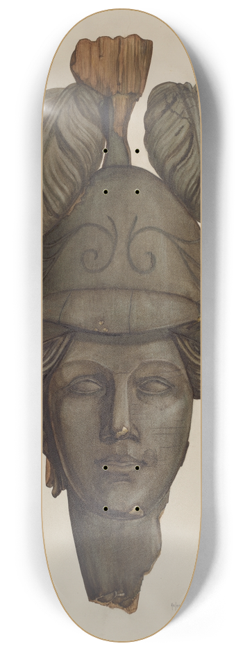 Helen Bronson - Head from a Statue  Minerva 8.25 inch art skate deck