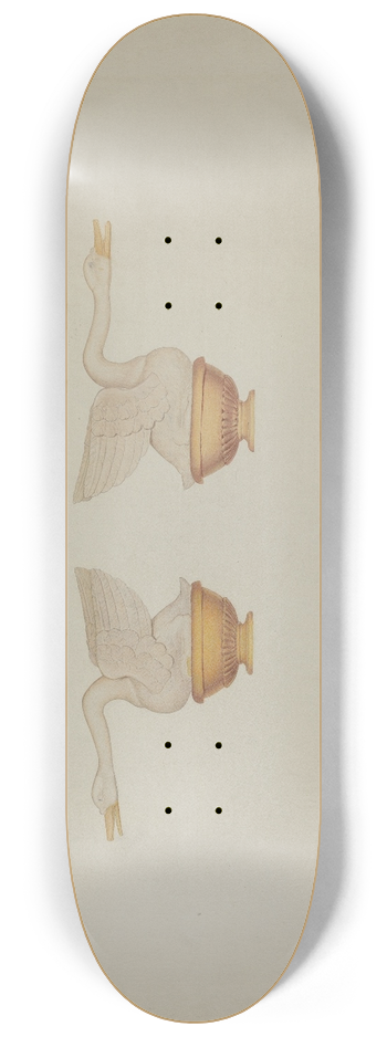Helen E. Gilman - Architectural Carving 8.25 inch art skate deck