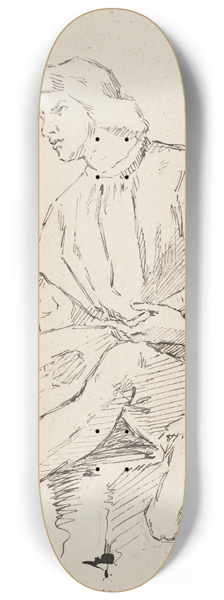 Helene Schjerfbeck - Luutunsoittaja, Thomas Couturen mukaan 8.25 inch art skate deck