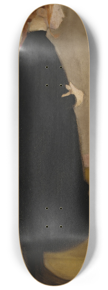 Helene Schjerfbeck - The School Girl Ii (Girl In Black) 8.25 inch art skate deck