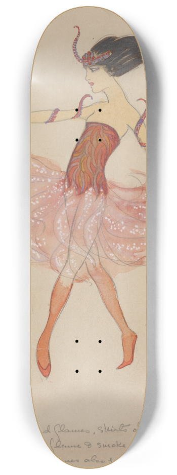 Helen Marguerite O'Kane - Tribal Dance-Miss Payne 8.25 inch art skate deck