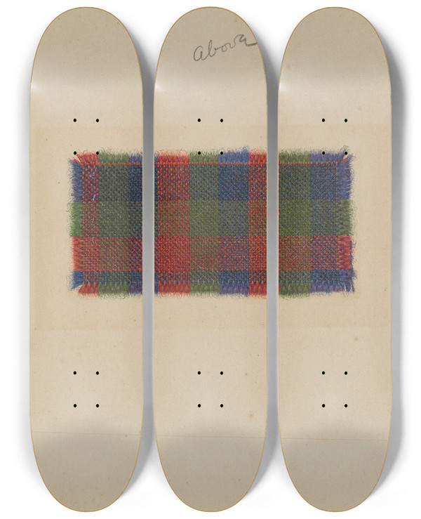 Triptych art skateboard deck of Paul Kelly Textile Sample by Paul Kelly