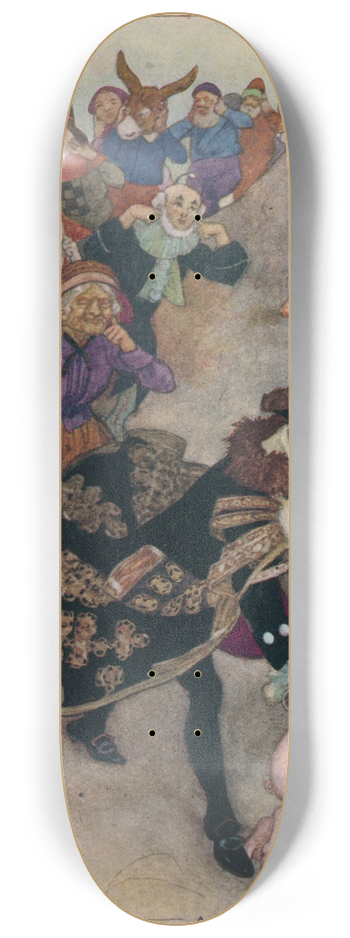 Alfred Edward Frederick Jackson - Before them ran a gentleman shearing a pig 8.25 inch art skate deck