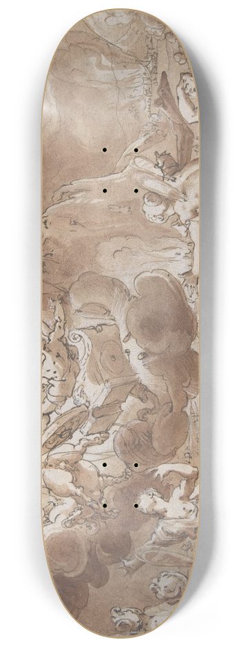 Hendrick Goltzius - The Fall of Phaeton 8.25 inch art skate deck