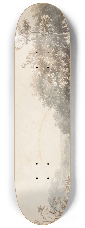 Hendrik Valkenburg - Landschap met een familie, een schaap en een hond 8.25 inch art skate deck