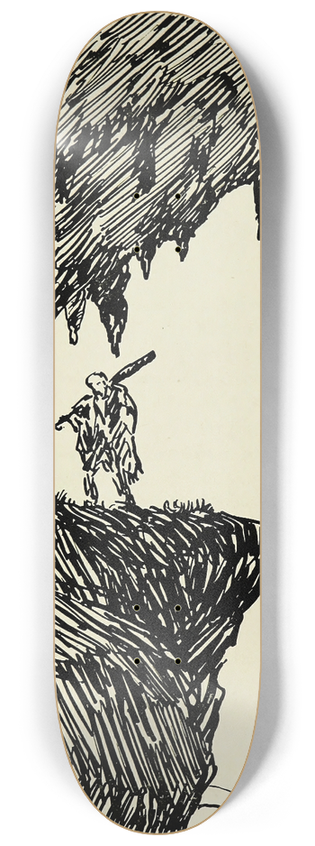 Hendrik Willem Van Loon - The caveman 8.25 inch art skate deck