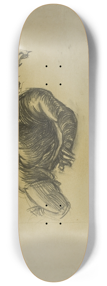 Alfred George Stevens - Flying Figure 8.25 inch art skate deck