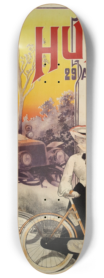 Henri Boulanger Gray - Hurtu 8.25 inch art skate deck