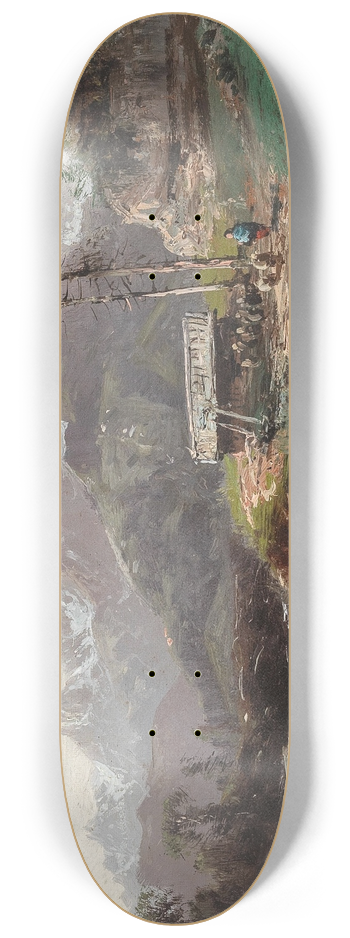 Alfred Godchaux - A Wild Mountain Landscape 8.25 inch art skate deck