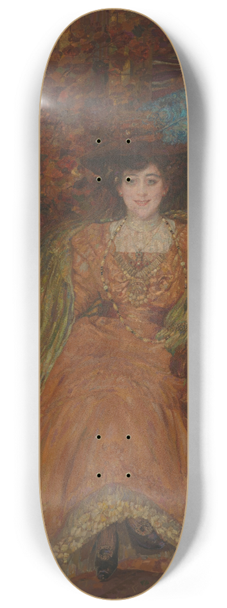 Henri de Groux - Portrait of Emma Lambotte 8.25 inch art skate deck