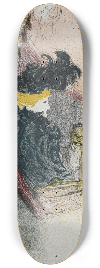 Henri de Toulouse-Lautrec - A Princely Idyl, Clara Ward 8.25 inch art skate deck