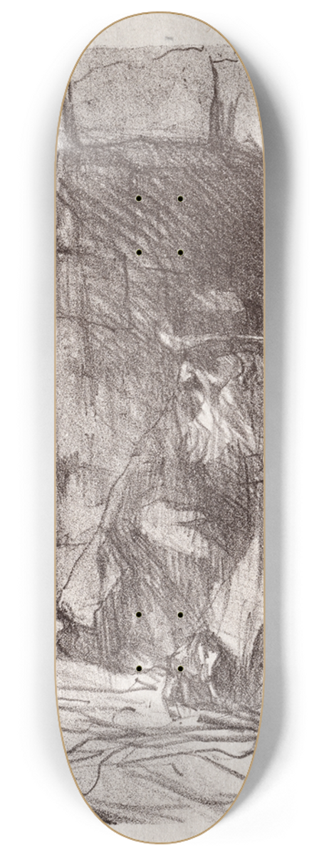 Henri de Toulouse-Lautrec - Au pied du Sina:  Une Arrire-boutique  Cracovie 8.25 inch art skate deck