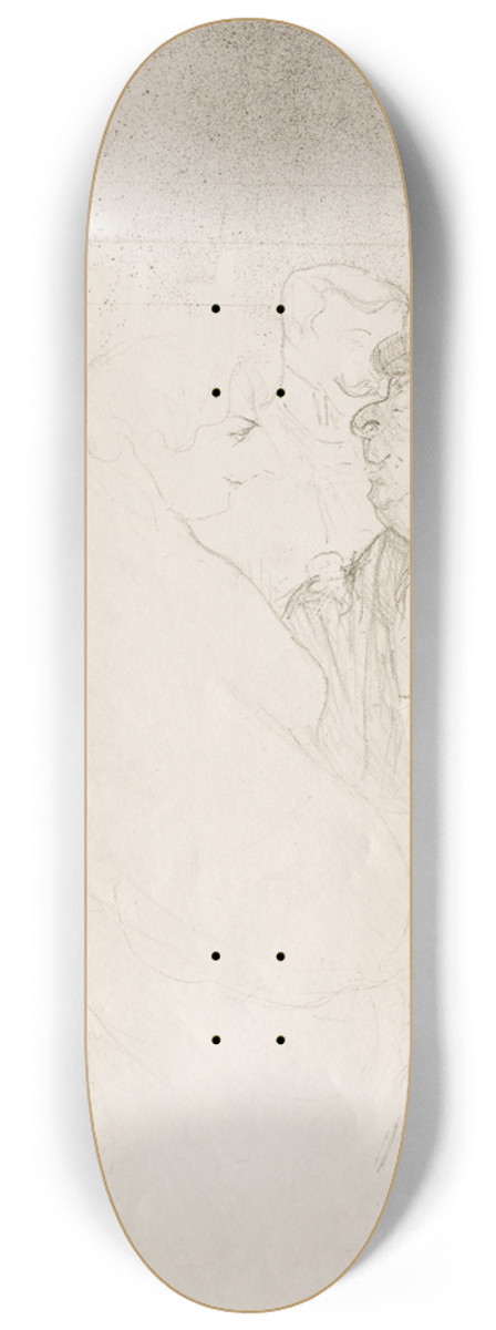 Henri de Toulouse-Lautrec - Ida Heath at the Bar 8.25 inch art skate deck