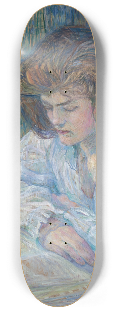 Henri de Toulouse-Lautrec - La Liseuse 8.25 inch art skate deck