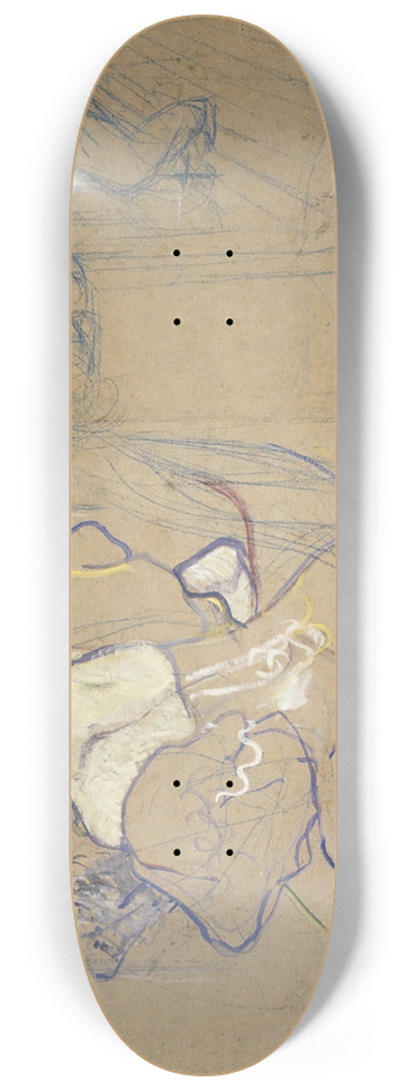 Henri de Toulouse-Lautrec - Madame Thade Natanson (Misia Godebska, 18721950) at the Theater 8.25 inch art skate deck