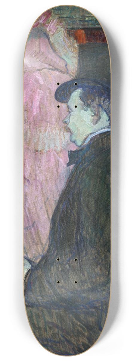 Henri de Toulouse-Lautrec - Maxime Dethomas 8.25 inch art skate deck