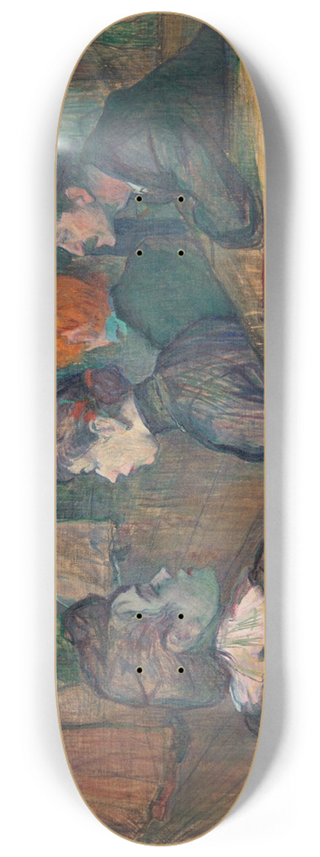 Henri de Toulouse-Lautrec - Moulin de la Galette 8.25 inch art skate deck