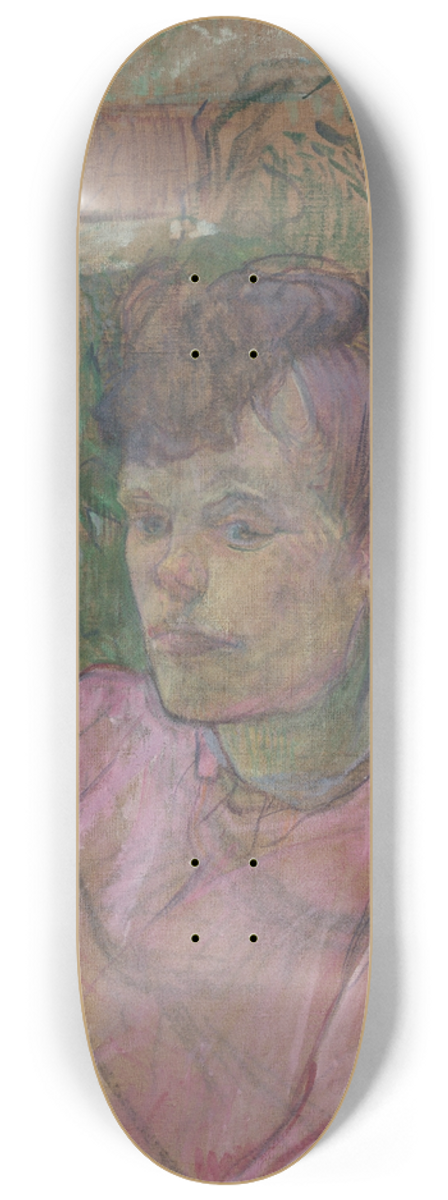 Henri de Toulouse-Lautrec - Woman in the Garden of Monsieur Forest 8.25 inch art skate deck