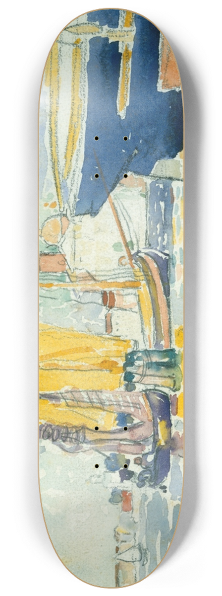 Henri-Edmond Cross - Venice-The Giudecca 8.25 inch art skate deck