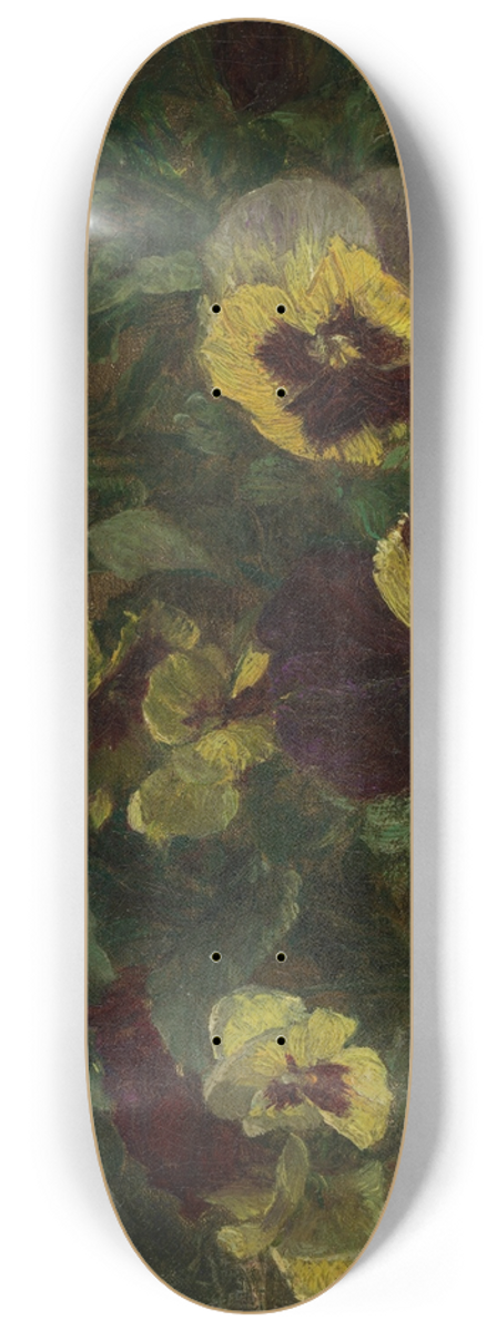 Henri Fantin-Latour - Pansies 8.25 inch art skate deck