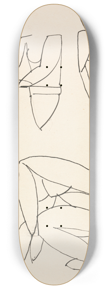 Henri Gaudier-Brzeska - Three Figure Studies 8.25 inch art skate deck