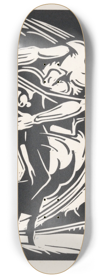 Henri Jonas - Vrouw en de wind 8.25 inch art skate deck