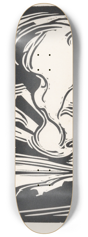 Henri Jonas - Wolken en zonnestralen boven een landschap 8.25 inch art skate deck
