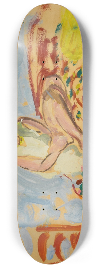 Henri Lebasque - Jeune fille au turban vert assise sur un sofa 8.25 inch art skate deck