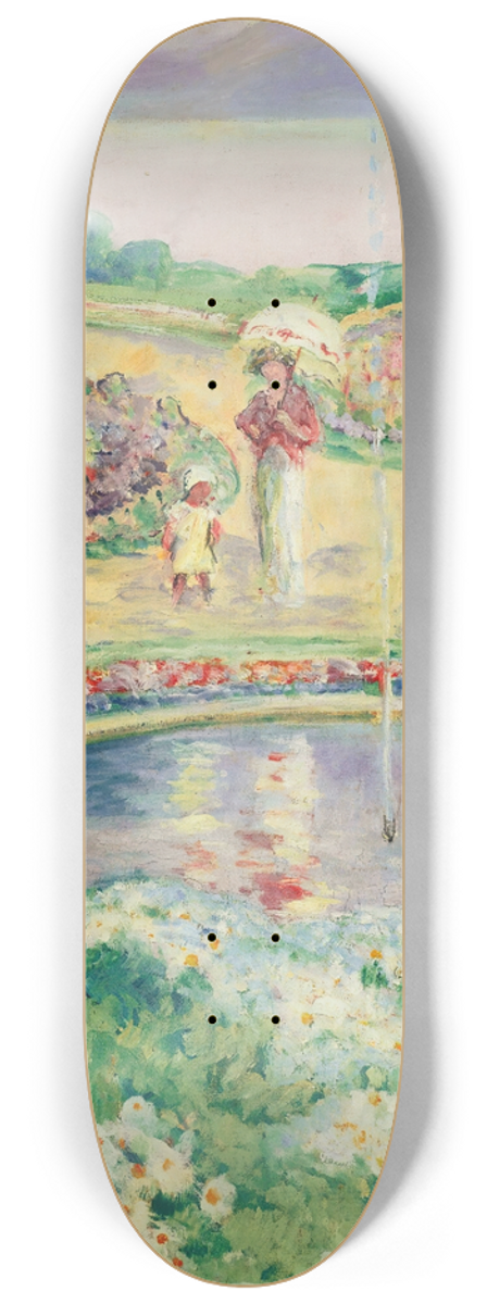 Henri Lebasque - Le Jardin Fleuri 8.25 inch art skate deck