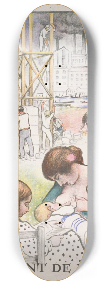 Henri Lebasque - LEmprunt de la Paix 8.25 inch art skate deck