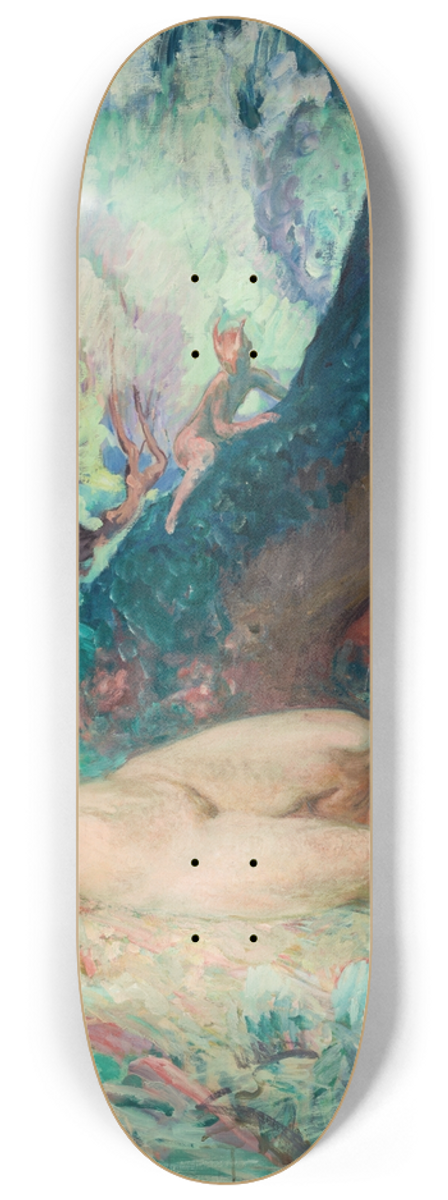 Henri Lebasque - Nu au petit faune 8.25 inch art skate deck